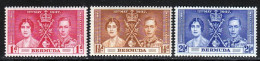 Bermudes 1937 Yvert 101 / 103 ** TB - Bermudas