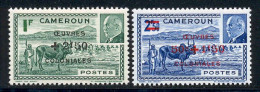 Cameroun 1944 Yvert 263 / 264 ** TB - Nuovi