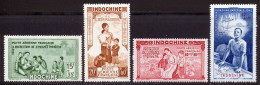 Indochine PA 1942 Yvert 20 / 23 ** TB PEIQI - Poste Aérienne