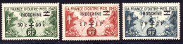 Indochine 1944 Yvert 296 / 298 ** TB Bord De Feuille - Ungebraucht