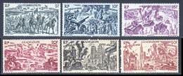 Guadeloupe PA 1946 Yvert 8 / 10 - 12 ** 7 -11  * TB - Luchtpost