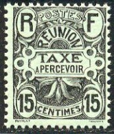 Reunion Taxe 1907 Yvert 8 ** TB Bord De Feuille - Portomarken
