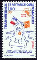 Terres Australes 1977 Yvert 73 ** TB Bord De Feuille - Nuevos