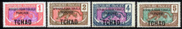 Tchad 1924 Yvert 19 / 22 ** TB Bord De Feuille - Nuovi