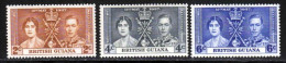 Guyane Britannique 1937 Yvert 159 / 161 ** TB - British Guiana (...-1966)