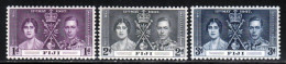 Fidji 1937 Yvert 101 / 103 ** TB - Fidschi-Inseln (...-1970)