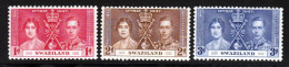 Swaziland 1937 Yvert 24 / 26 ** TB - Swaziland (...-1967)