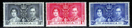 Jamaique 1937 Yvert 120 / 122 ** TB - Giamaica (...-1961)