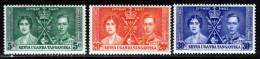 Kenya 1937 Yvert 47 / 49 ** TB Bord De Feuille - Kenya, Oeganda & Tanganyika