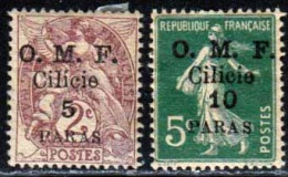 Cilicie 1920 Yvert 89 / 90 * B Charniere(s) - Unused Stamps