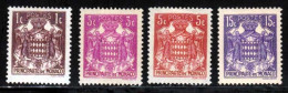 Monaco 1937 Yvert 154 - 156 - 157 - 158A * TB Charniere(s) - Nuovi