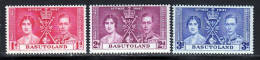 Basutoland 1937 Yvert 15 / 17 ** TB - 1933-1964 Crown Colony