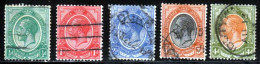 Afrique Du Sud 1913 Yvert 2 - 2A - 6 - 7 - 15 (o) B Oblitere(s) - Used Stamps