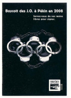CPM 10,5 X 15 Boycott Des Jeux Olympiques D'été De PEKIN En 2008   Olympics Games - Eventi