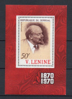 - SÉNÉGAL Bloc N° 8 Neuf ** MNH - 50 F. LÉNINE - - Lénine