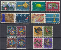 Switzerland / Helvetia / Schweiz / Suisse 1968 ⁕ Mi.870-873, 874-877, 887-890, 891-894 ⁕ 16v Used - See Scan - Gebraucht