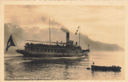 Genève ? * Carte Photo * Bateau Salon Sur Le Lac Léman * Roue Vapeur - Genève