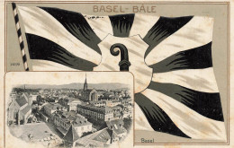 Basel Bâle * CPA 1910 * La Ville , Drapeau * Schweiz Suisse * CPA Gaufrée Embossed - Bazel