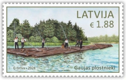 Latvia Lettland Lettonie 2024 (06) Cultural Heritage - Rafters Of Gauja - Lettonia
