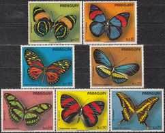 PARAGUAY 1973, SOUTH AMERICAN BUTTERFLIES, INCOMPLETE MNH SERIES (without A Three Airmail Stamps) With GOOD QUALITY*** - Paraguay