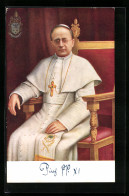 AK Papst Pius XI. Im Gewand Mit Kreuzkette  - Papi