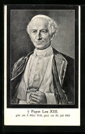 AK Portrait Von Papst Leo XIII., 1810-1903  - Papi
