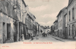 FRANCONVILLE (Val-d'Oise) - Le Haut De La Rue De Paris - Ecrit (2 Scans) Berthaud, 13 Rue Royale à Lyon - Franconville