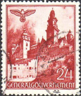 Reich (Occ.Pologne) Poste Obl Yv: 61 Mi:45 Château De La Wawel Cracovie (Beau Cachet Rond) - Gouvernement Général