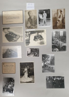 Konvolut : Original Fotografien Und Foto-Postkarten : Haus Hohenzollern, Beerdigung 1951, Trauerkarte Von Prin - Autres & Non Classés