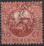 MiNr. 544 Niederlande       1949, 1. Okt. 75 Jahre Weltpostverein (UPU). - Gebruikt