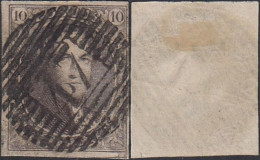 Belgique 1861 - Timbre Oblitéré. Nr. 10. Oblitération "47" GEMBLOUX. Superbe ........................ (EB) AR-02426 - 1858-1862 Medallions (9/12)
