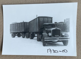 WHITE Truck - 12,5 X 9 Cm. (REPRO PHOTO ! Zie Beschrijving, Voir Description, See Description) ! - Automobiles