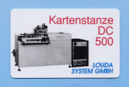 DC 500 Kartenstanze Machine Impression Carte Allemagne Card (K 173) - Otros & Sin Clasificación