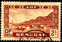 Sénégal Poste Obl Yv:115 Mi:119 Pont Faidherbe (TB Cachet Rond) - Gebraucht