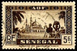 Sénégal Poste Obl Yv:135 Mi:145 Mosquée De Djourbel Dents Courtes (Beau Cachet Rond) - Gebraucht