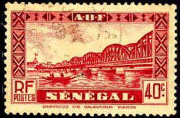 Sénégal Poste Obl Yv:123 Mi:128 Pont Faidherbe (cachet Rond) - Oblitérés