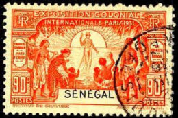 Sénégal Poste Obl Yv:112 Mi:116 Exposition Coloniale Paris (TB Cachet Rond) - Gebruikt