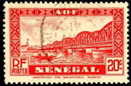 Sénégal Poste Obl Yv:120 Mi:125 Pont Faidherbe (Beau Cachet Rond) - Usati