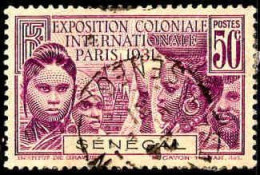 Sénégal Poste Obl Yv:111 Mi:115 Exposition Coloniale Femmes (TB Cachet Rond) - Usati