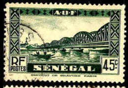 Sénégal Poste Obl Yv:124 Mi:129 Pont Faidherbe (Beau Cachet Rond) - Usati