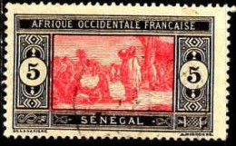 Sénégal Poste Obl Yv: 72 Mi:72 Marché Indigène (cachet Rond) - Usati