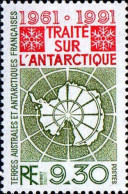 TAAF Poste N** Yv:162 Mi:280 Traité Sur L'Antarctique - Unused Stamps