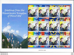 BHUTAN 2009 MNH Personalized Stamp Sheet Greetings From The Himalayan Kingdom BHOUTAN - Bhoutan