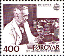 Feroe Poste N** Yv: 79 Mi:85 Europa Cept Sir Alexander Fleming - Isole Faroer