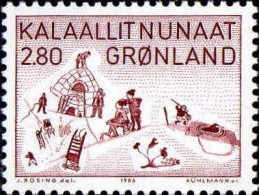 Groenland Poste N** Yv:155 Mi:167 Aninaaq La Vie Quotidienne à Thulé - Unused Stamps