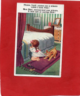 SERIE COMIQUE--" Please, Lord, Excuse Me A Minute While I Kick Fido !  "--illustration Mc. Gill, Donald---voir 2 Scans - Mc Gill, Donald