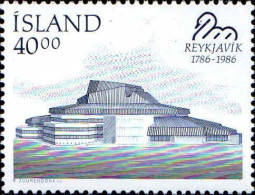 Islande Poste N** Yv:610 Mi:657 Reykjavik Le Théatre - Unused Stamps