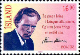 Islande Poste N** Yv:633 Mi:680 Steinn Steinarr Poète - Unused Stamps