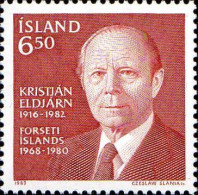 Islande Poste N** Yv:563 Mi:610 Kristjan Eldjarn Président De La République - Unused Stamps