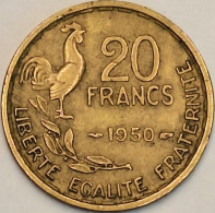 France - 20 Francs 1950 (4 Plumes), KM# 917.1 (#4155) - 20 Francs